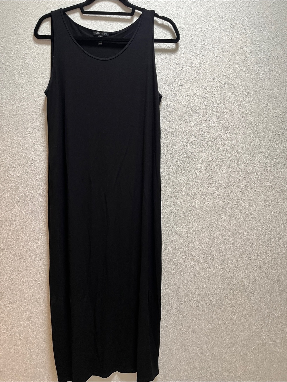 Eileen Fisher Black Sleeveless Maxi Dress